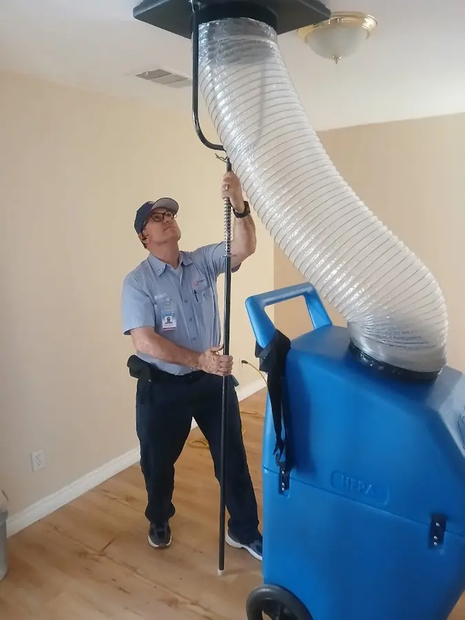 HVAC Installation technician using HEPA equipment in Walden